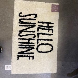 Rae Dunn hello sunshine bath mat